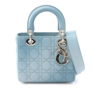 Pre-Loved Dior Small Gradient Lambskin Cannage Lady Dior